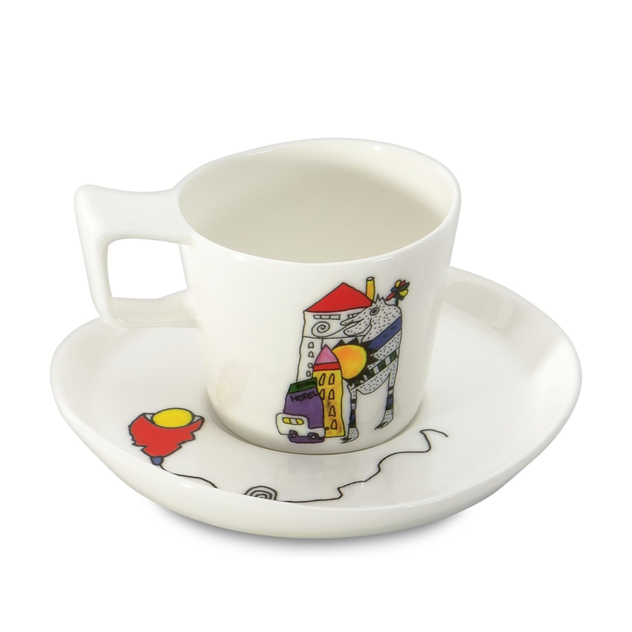 Berghoff eclipse espressokop met bordje codriez 2 stuks