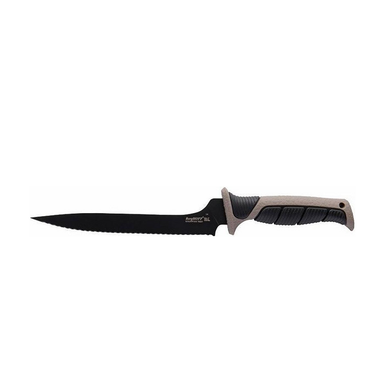 Berghoff everslice fileermes gekarteld flexibel 23 cm met beschermhoes