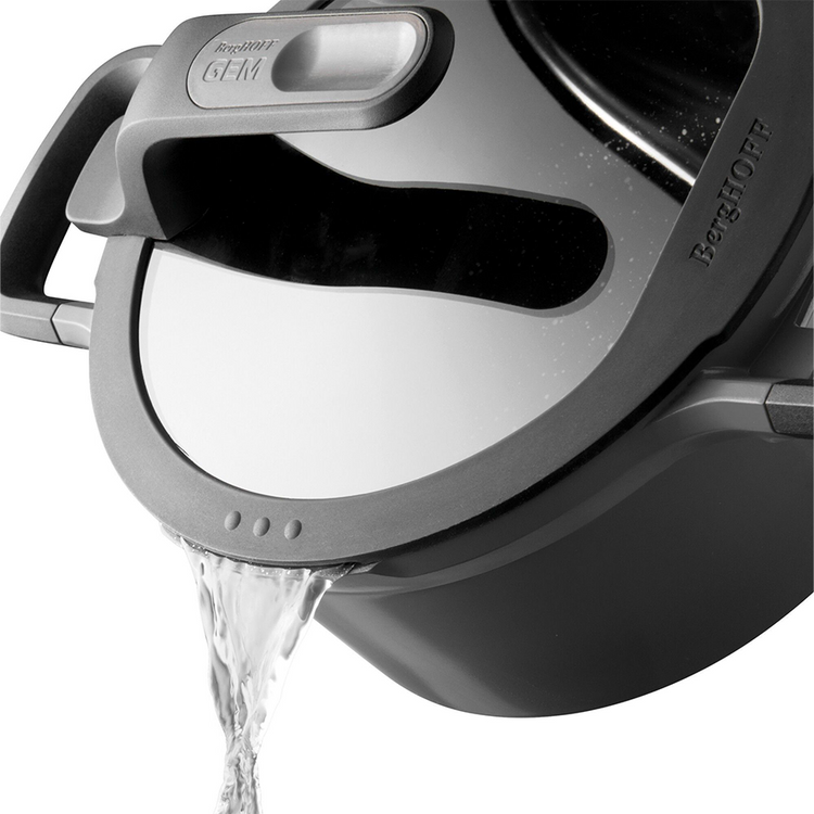Berghoff gem sauteerpan 2 handvaten met deksel stay cool grijs ø24cm