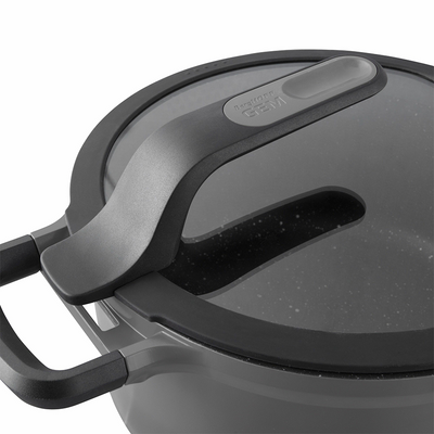 Berghoff gem sauteerpan 2 handvaten met deksel stay cool grijs ø28cm
