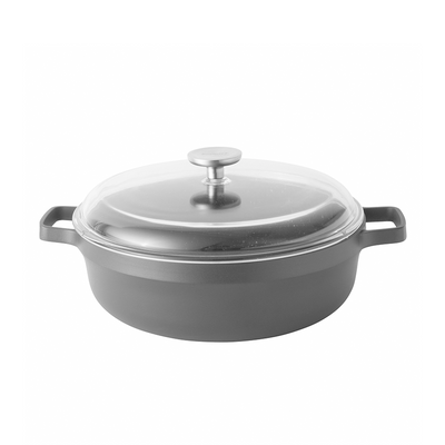 Berghoff gem sauteerpan 2 handvaten met deksel zwart ø28cm