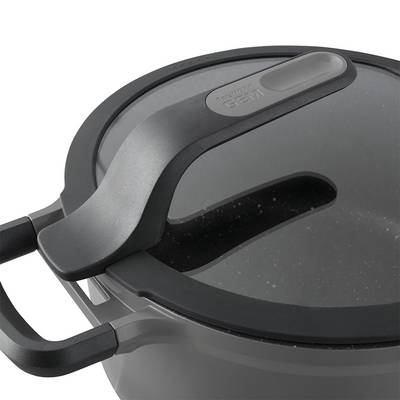 Berghoff gem sauteerpan afneembaar handvat met deksel stay cool grijs ø28cm