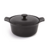 Berghoff ron kookpot met deksel gietijzer zwart ø24cm