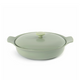 Berghoff ron sauteerpan met deksel gietijzer groen ø28cm