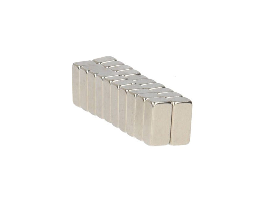 Bespaartopper blokmagneten - vernikkeld - 20st.