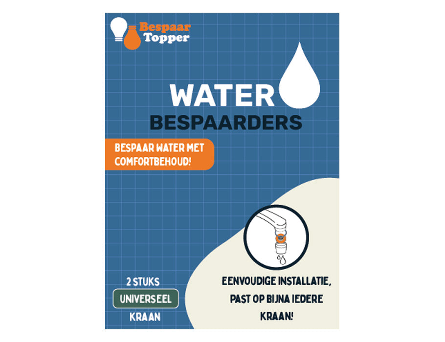 Bespaartopper waterbespaarders - universeel - 2 stuks