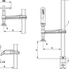 Bessey spanelement lastafels tw28 300 140 | 2-componenten-greep - tw2830142k