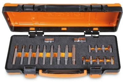 Beta 867 c20 assortiment van 18 bits met ribe® profiel | met 10 mm zeskant aansluiting en 2 toebehoren | in metalen kistje met zacht foam inleg - 008670920 008670920