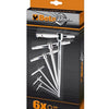 Beta 951 s6 stiftsleutelset | t-model | zeskant metrisch | 6-delig - 009510687
