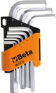 Beta 96 sc9 inbussleutelset | kort | zeskant | 9 delig - 000960374