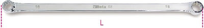 Beta dubbele platte ringsleutels, extra-lange uitvoering 88 22x24 - 000880022