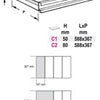 Beta harde voorgevormde inzetbakken met assortiment gereedschap t52 - 024240052