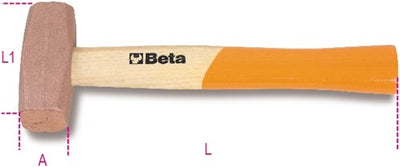 Beta koperen hamers houten steel 1385 400 - 013850404