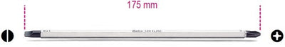 Beta omkeerbare schroevendraaier klingen voor sleuf en phillips(r) kruiskop schroeven 1281lph 2 - 012810322