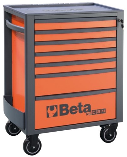 Beta rsc24 7-fo | gereedschapswagen | 7 laden | volledig oranje - 024004070