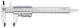 Beta sliding gauge made from hardened stainless steel in leather sheath 1650 150 - 016500001