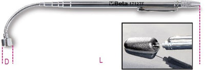 Beta telescopische magneet met flexibele kop 1712tf - 017120600