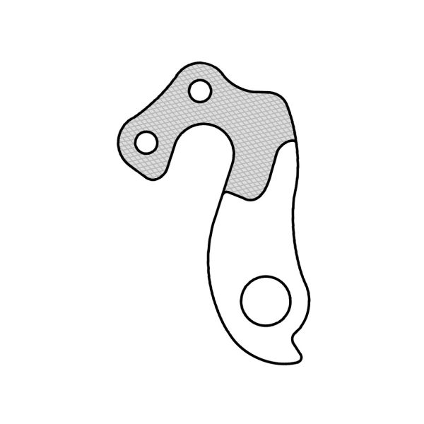 Union derailleurpad GH-126 met schroefset M4x0.7