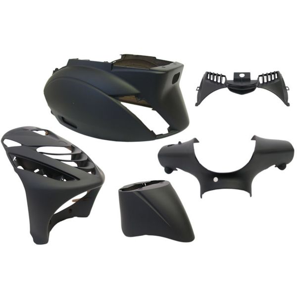 Edge plaatset 5-delig voor piaggio zip-sp vanaf bouwjaar 2000 - mat zwart