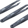 Bgs technic plastic tweezers set 3 pieces