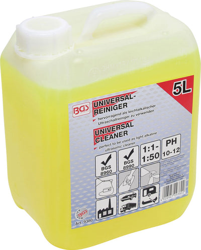 Bgs technic universal cleaner for ultrasonic parts cleaner 5l
