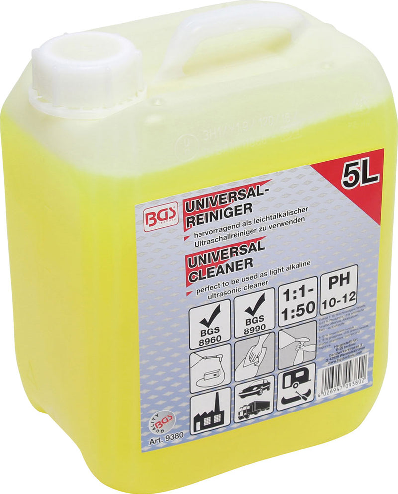 Bgs technic universal cleaner for ultrasonic parts cleaner 5l