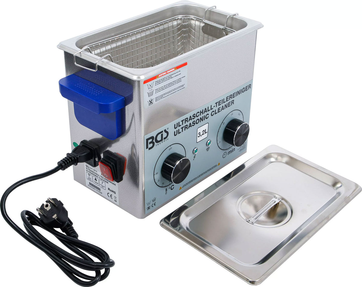 Bgs technic ultrasonic parts cleaner 3.2 l