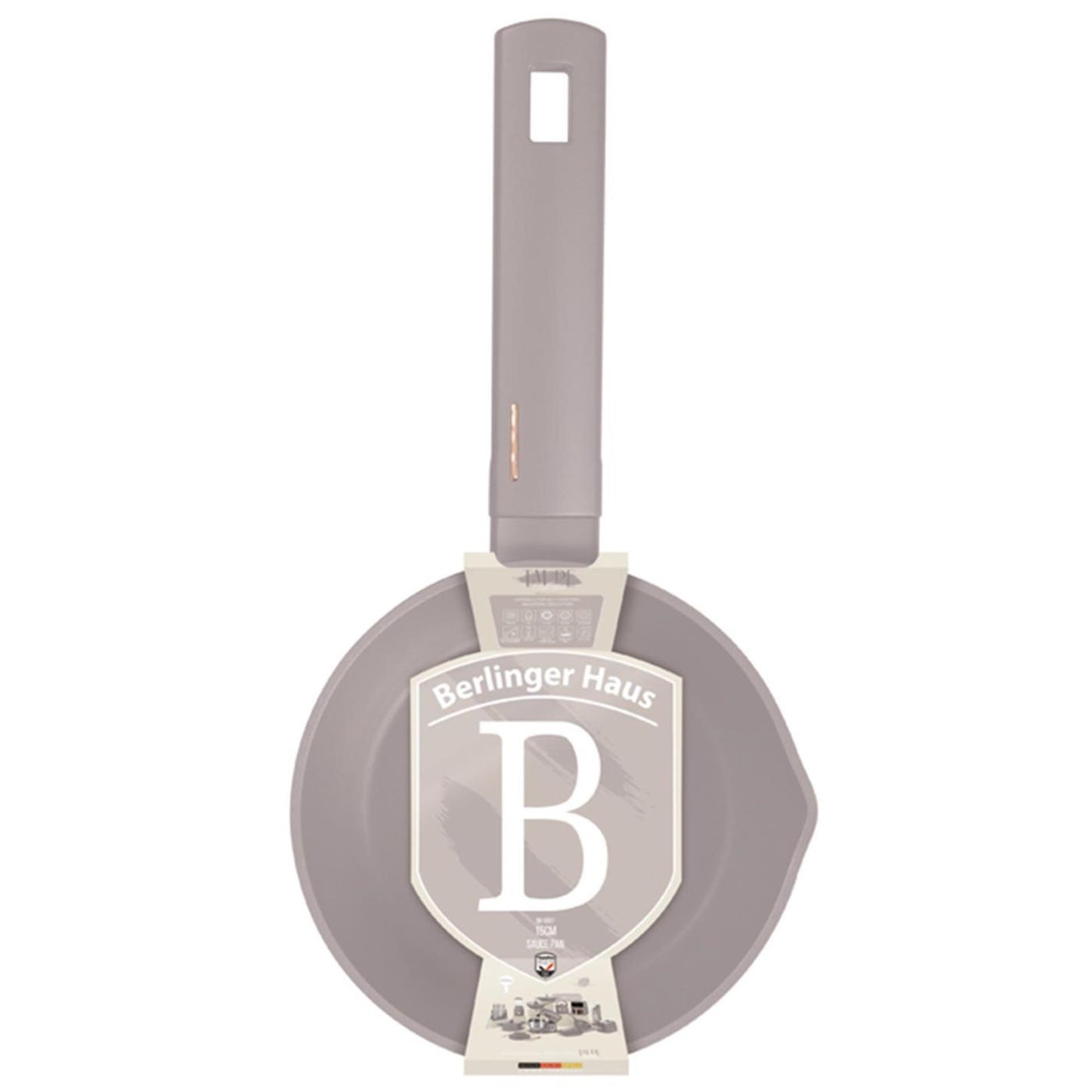 Berlingerhaus steelpan 16cm taupe