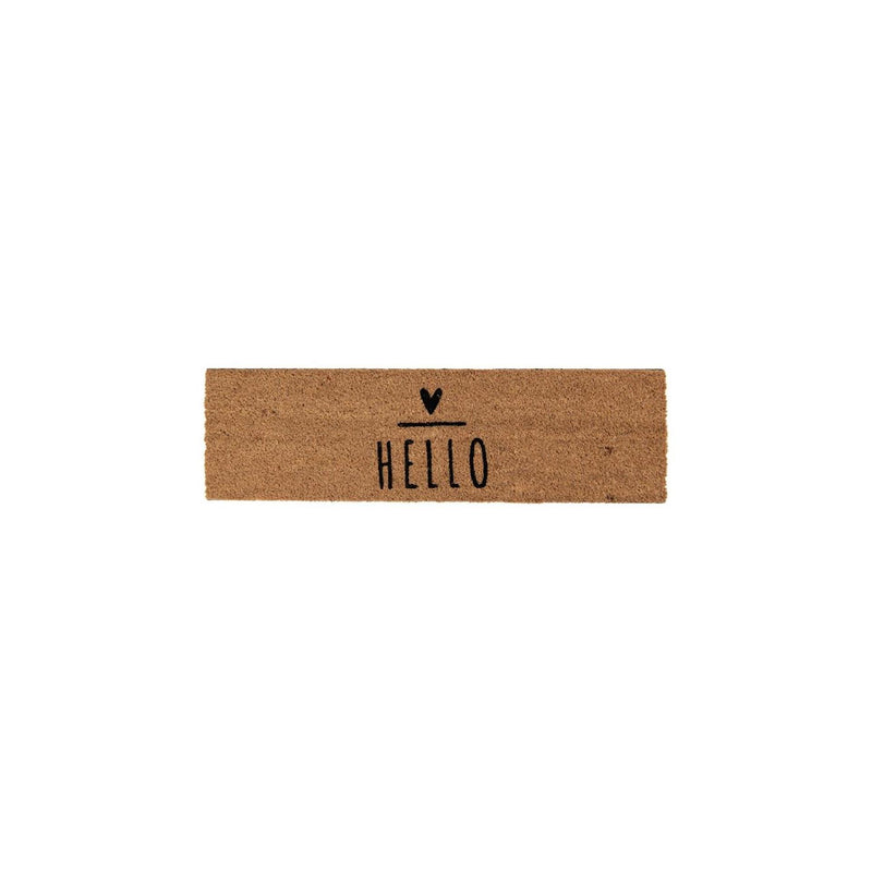 Clayre eef deurmat hello kokos 75x22cm