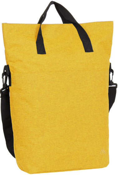Bike drops shopper fietstas met schouderhengsel nylon 12l geel