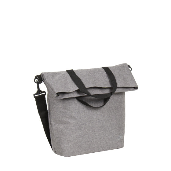 Bike drops shopper fietstas met schouderhengsel nylon 12l grijs