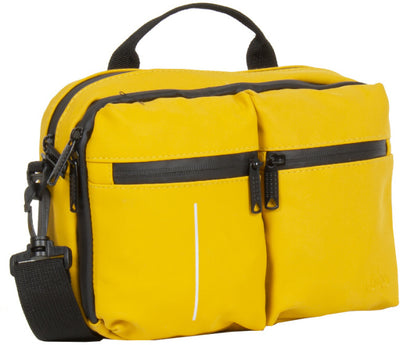 Bike splash waterafstotende stuurtas met schouderhengsel 3l geel