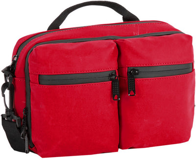 Bike splash waterafstotende stuurtas met schouderhengsel 3l rood