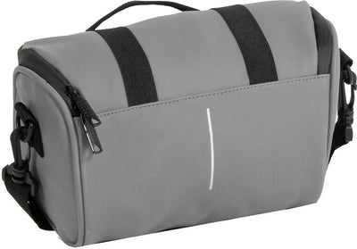 Bike splash waterafstotende stuurtas met schouderhengsel 3l grijs