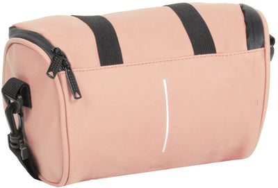 Bike splash waterafstotende stuurtas met schouderhengsel 3l roze