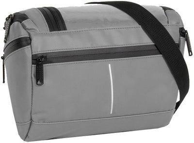 Bike splash waterafstotende stuurtas met schouderhengsel 5l grijs