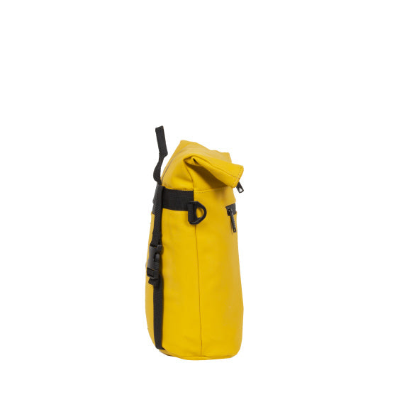 Bike splash waterafstotende stuurtas met schouderhengsel 6l geel
