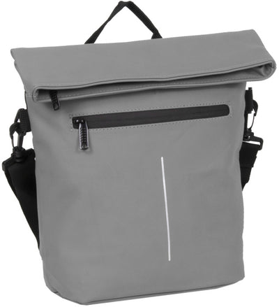Bike splash waterafstotende stuurtas met schouderhengsel 6l grijs