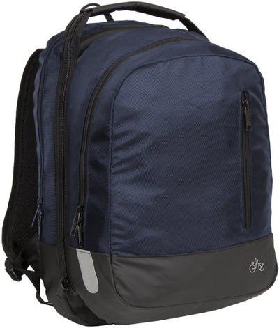 Bike wave fietsrugzak dubbele fietstas nylon 20l navy