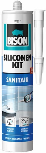 Bison siliconenkit sanitair wit
