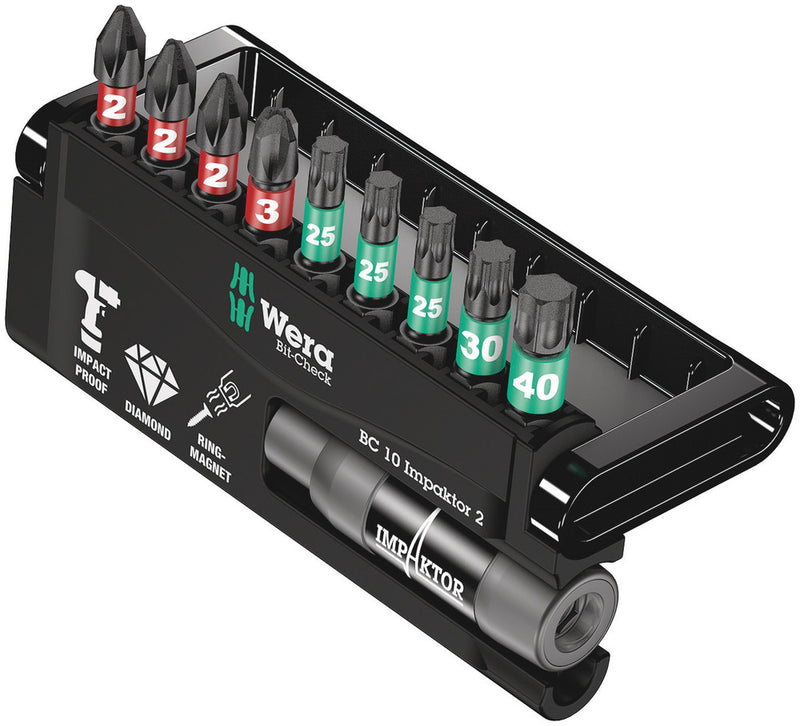 Imp wera bit-check 10 aktor 2, 10 -delig - 1 stuk(s) - 05057682001