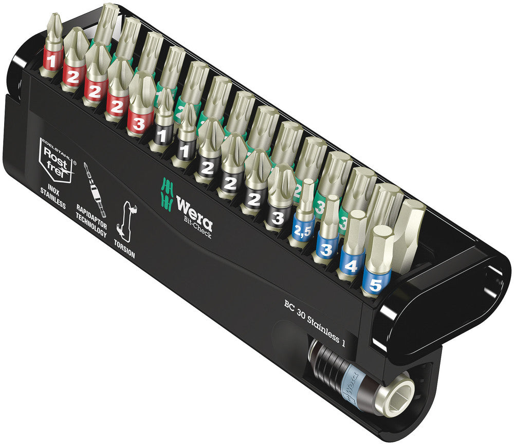 Wera bit-check 30 stainless 1, 30 -delig - 1 stuk(s) - 05071109001