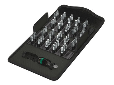 Wera bit-safe 61 universal 1, 61‑delig bitset (zwart groen)