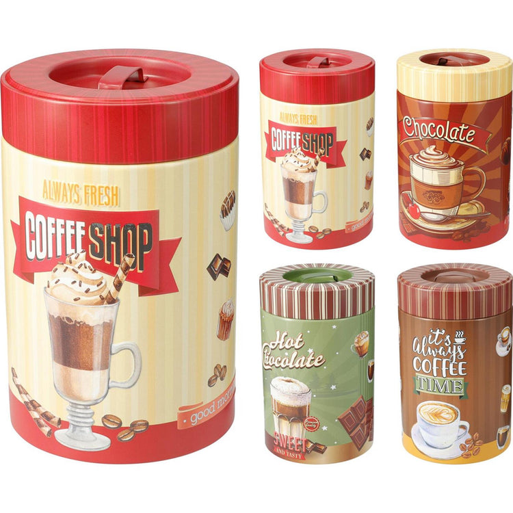 Voorraadblik ø10xh16cm 4 assorti