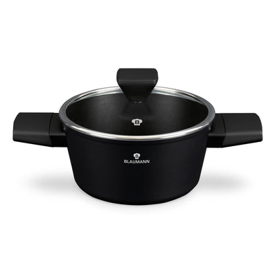 Blaumann black silver collection braadpan met deksel ø20cm
