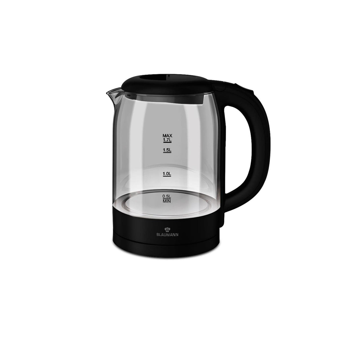 Blaumann black silver collection elektrische waterkoker 1,7l 2200w