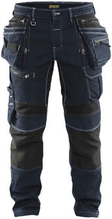 Blåkläder werkbroek denim stretch x1900 19901141 | zwart zwart | maat c48 - 7330509801314 - afbeelding 1
