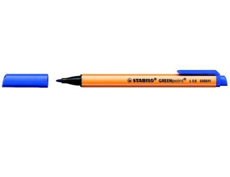 Stabilo fineliner - greenpoint - blauw