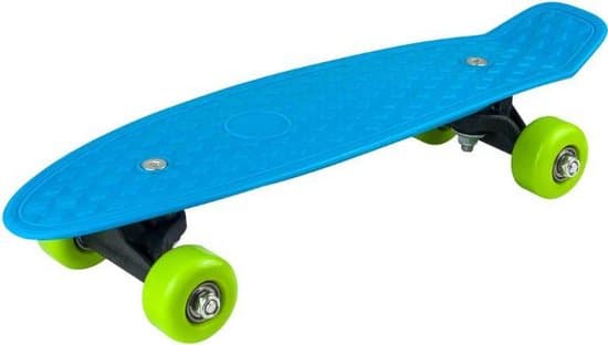 pennyboard blauw, een leuk klein skate board voor de beginners