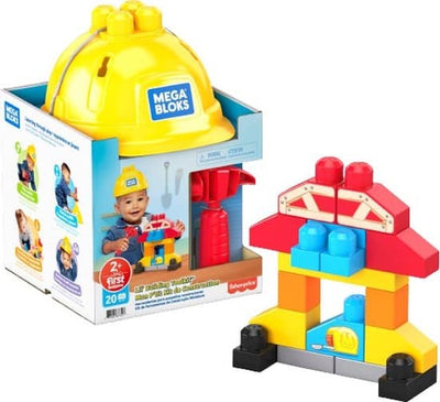 mega bloks bouw helm met 20 bouw onderdelen